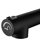 Смеситель для раковины Wonzon&Woghand WW-H1017-MB функция полоскания, черный матовый