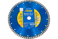 Диск алмазный отрезной TURBO STAHLBETON 230х22.2 мм, 2.8х10 мм KATANA KUBIS 07.04.2230