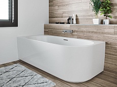 Акриловая ванна Riho Desire Corner 184x84 см R белый матовый