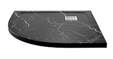 Поддон для душа WasserKRAFT Neime 19T01 90x90, черный мрамор