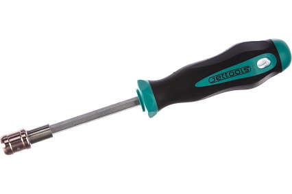 Отвертка для бит 1/4 с самозажимным адаптером 100 мм Jettools D7-4-610014
