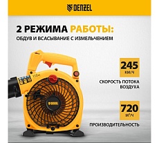 Бензиновая воздуходувка-пылесос Denzel gl-260, 26 см3, 1 л.с. 57902