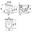 Подвесной унитаз Creavit Terra TP325-11CB00E-0000 белый