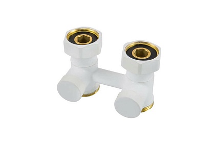 Узел подключения SCHLOSSER G 3/4x3/4 D=50 мм, проходной, белый 600700022