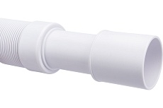 Гофрированная труба McAlpine раздвижная, L460-1000 х 50 мм, вход 1 1/2&quot;, В, выход D=40/50 мм MRMF2