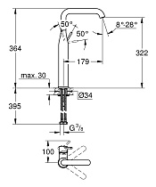 Смеситель для раковины Grohe Essence+ 32901001