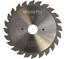 Подрезная пила DP 120x20x2.8-3.6/2 мм, Z=12+12, H6 мм Woodtec ИН 306247