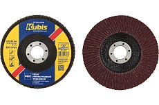 Круг лепестковый торцевой плоский Т27 Р80, 125х22 мм KUBIS 07-00-2708