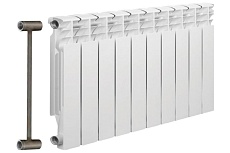 Биметаллический радиатор отопления Solur PRESTIGE 10 секций BMET10