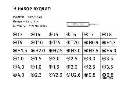 Отвертка Perfeo jack с набором бит (насадок) 32 в 1. 30017977 PF_D0662