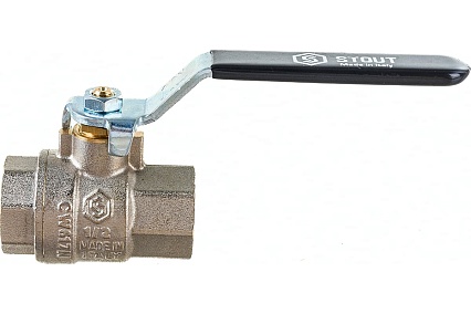 Шаровой полнопроходной кран STOUT ВР/ВР, ручка рычаг 1/2 SVB-0001-000015 RG008Q0F4RA3S0