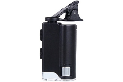 Микроскоп для телефонов Pro Legend 60-100х мини с подсветкой и ультрафиолетом PL4446
