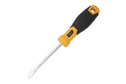 Шлицевая отвертка Deli SL6х100мм DL6361001 Cr-V, магнит, TPR+PP ручка 98353