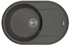 Кухонная мойка Flortek Дафна 76 см, антрацит FSm