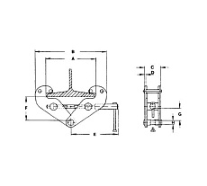 Держатель для тали JET JBC-2 JE252720