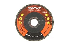 Диск лепестковый торцевой по металлу (10 шт; 125x22.2 мм; P80) Orientcraft OCF1252280