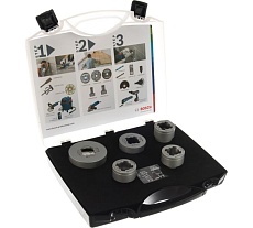 Набор алмазных коронок Dry Speed X-LOCK (25-68 мм; 5 шт.) Bosch 2608599037