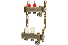 Коллектор в сборе 1&quot;, 2 выхода под евроконус с расходомерами Te-Sa 220ATT2-06-02D