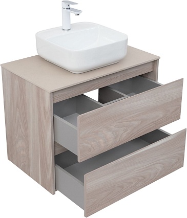 Тумба со столешницей Aquanet Nova Lite 75 см, 2 ящика