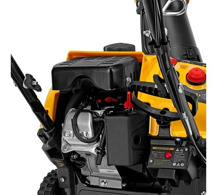 Бензиновая снегоуборочная машина Denzel sb 460 e, 99cc, эл.старт, шнек snowcrusher 97649
