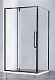 Душевой уголок Vincea Slim-N VSR-4SNP1010CLB 100x100 черный, прозрачный