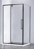 Душевой уголок Vincea Slim-N VSR-4SNP1010CLB 100x100 черный, прозрачный