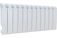 Радиатор биметаллический Теплоприбор с межосевым расстоянием 350мм, 12 секций BR1-350/12