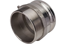 Камлок тип F (ниппель; наружная резьба BSP; 100 мм-4&quot;; нержавеющая сталь) TITAN LOCK TL400FSS
