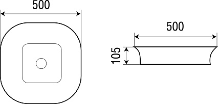 Раковина WeltWasser ELBACH 2246 50 см, 10000003836 белый глянец