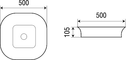 Раковина WeltWasser ELBACH 2246 50 см, 10000003836 белый глянец