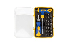 Т-образная отвертка с битами и головками 43 предмета Kraft KT 701042