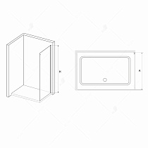 Боковая стенка RGW Z-15 70x200 хром, прозрачное