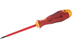 Диэлектрическая отвертка Felo Ergonic 4,0х0,8х100 плоская шлицевая 41304090