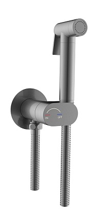 Смеситель RGW SP-213Gr с гигиеническим душем, серый 581408213-11