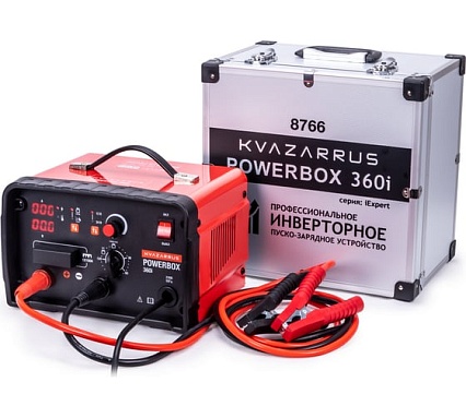 Инверторное пуско-зарядное устройство Kvazarrus powerbox 360i, таймер, алюминиевый кейс 8766