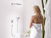 Верхний душ Hansgrohe PuraVida 27437400 хром/белый