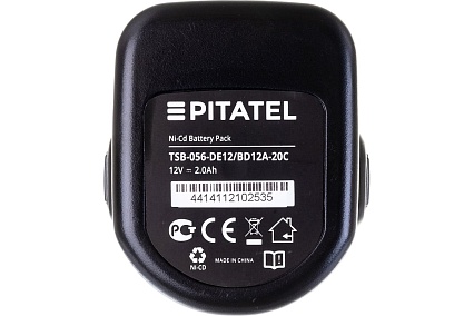 Аккумуляторная батарея для DEWALT (2 Ач, 12 В, Ni-Cd) Pitatel TSB-056-DE12/BD12A-20C