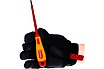 Отвертка Kraftool Expert 250083-4.0-100 высоковольтная Cr-Mo-V стержень двухкомпонентная маслобензостойкая рукоятка SL 4.0x100 мм