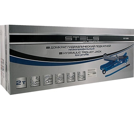 Гидравлический подкатной домкрат, 2т Low Profile, 80-380 мм Stels 51129