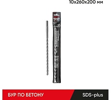 Бур по бетону 10x260х200 мм, SDS-plus Molot 10260009