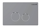 Кнопка смыва Creavit Terra GP9002.00 серый матовый