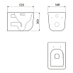 Комплект Point PN48043W унитаз Меркурий PN41831BM + инсталляция Элемент PN45120 + кнопка Ника PN44081W белый