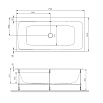 Акриловая ванна Am.Pm Func W84A-170-080W-A 170x80 см