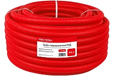 Гофрированная труба РОСТерм ПНД d25 мм., 100 м., красная Corpipe16r100