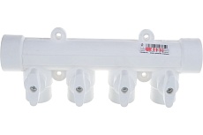 Коллектор с шаровыми кранами Lammin PPR ВР 32х1/2х4 Lm31082415032