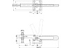 Зажим с горизонтальной рукоятью HS CLAMP HS-21384