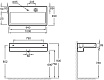 Мебель для ванной Jacob Delafon Terrace 100 см матовый черный