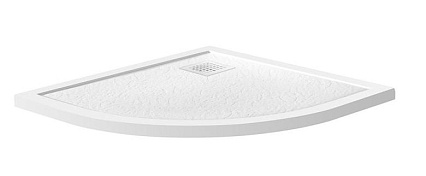 Поддон для душа BelBagno TRAY-MR-UNO-R-80-550-35-W-BO 80x80 белый, накладка белый