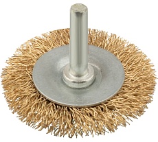 Дисковая прямая корщетка КУРС для дрели со шпилькой 63 мм 38463