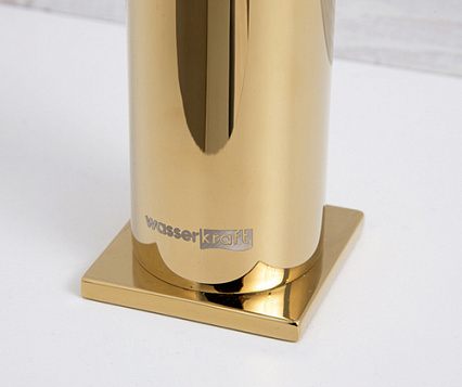 Смеситель для раковины WasserKRAFT Sauer 7103H золото
